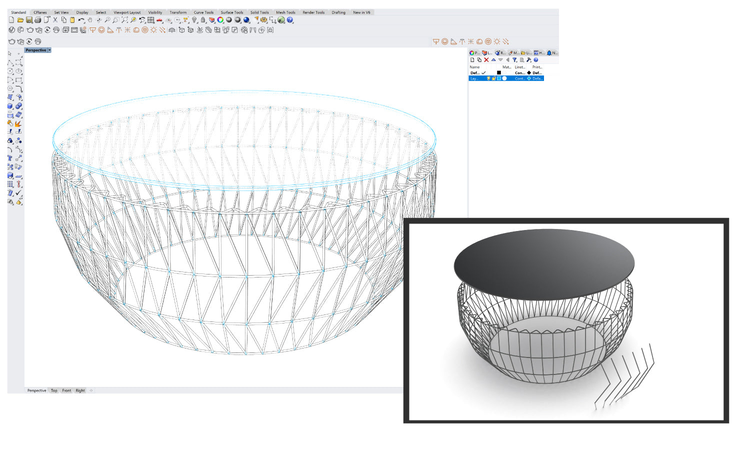 3D design in CAD program